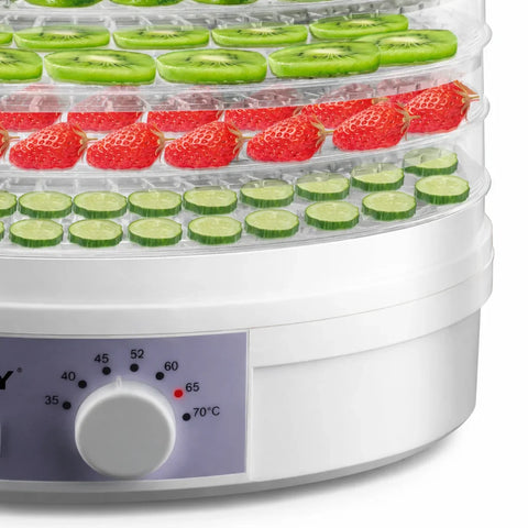 HALEY HY-980I – Deshidrator Fructe și Legume, 350W, 5 Tăvi, Control Temperatură 35–70°C