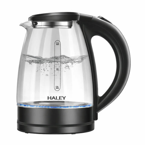 Fierbător Electric HALEY HY-8855, 2.2L, 1800W, Sticlă Borosilicată, Oprire Automată