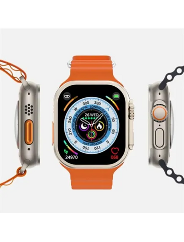 Pachet Smartwatch AMOLED 49mm + Boxă Karaoke cu 2 Microfoane AT PERFORMANCE® – Apel Bluetooth, Muzică, Fitness & Distracție