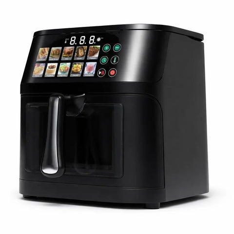 Friteuză cu aer cald AT Performance AT-2030, 10L, 2800W, Panou digital, Negru