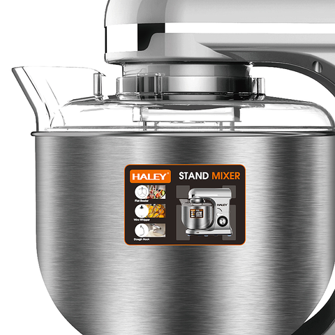 Mixer Planetar Profesional HALEY HY-2414, 2200W, Bol Inox 9L, 8 Viteze