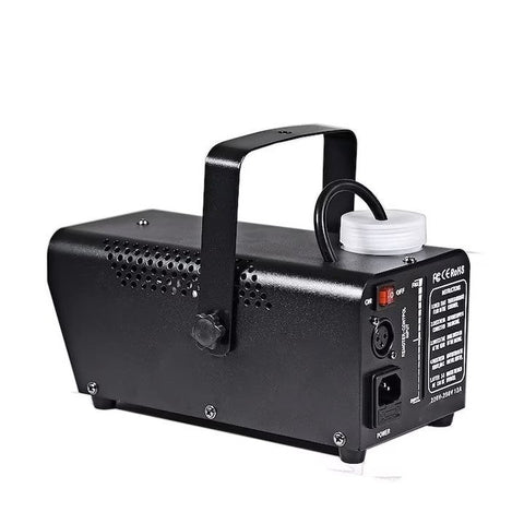 Masina de fum, AT PERFORMANCE®, cu LED-uri 600W, telecomanda, jocuri de lumini, metal, Negru.