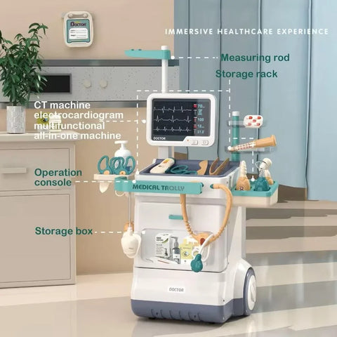 Set Doctor cu Troler – Jucărie Educativă 26 Piese, Cadoul Perfect pentru Copii