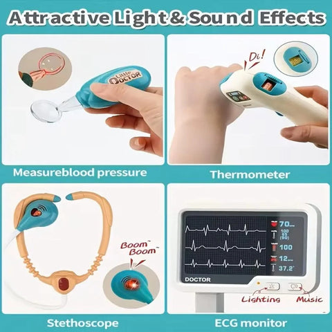Set Doctor cu Troler – Jucărie Educativă 26 Piese, Cadoul Perfect pentru Copii
