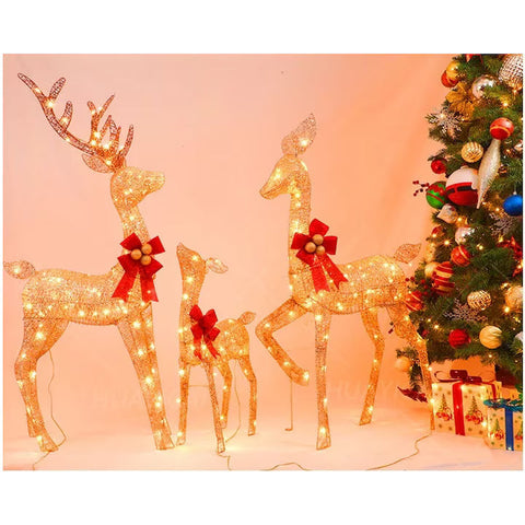 Decoratiune de Craciun, At Performance, Set Reni Potrivit pentru utilizare in interior si exterior