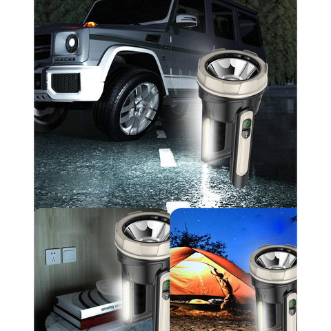 Lanterna, At Performance, proiector laterala cu LED de exterior, reincarcabila prin USB, maner confortabil, 30 W