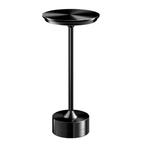 Lampa Led din metal, pentru Restaurante, Mese, Hoteluri, Birouri, reincarcabila prin USB, cu touch, Negru