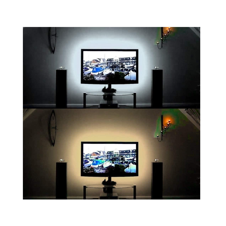 Banda led USB, decor lumini, 5V, AT PERFORMANCE®, 5m, leduri RGB, alimentare USB