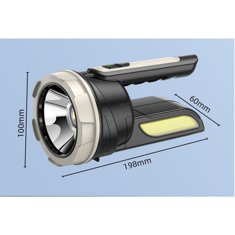 Lanterna, At Performance, proiector laterala cu LED de exterior, reincarcabila prin USB, maner confortabil, 30 W