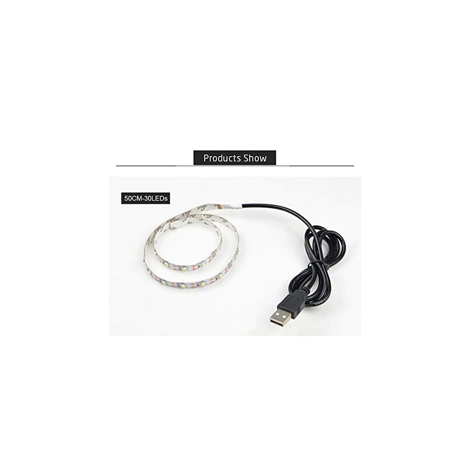 Banda led USB, decor lumini, 5V, AT PERFORMANCE®, 5m, leduri RGB, alimentare USB