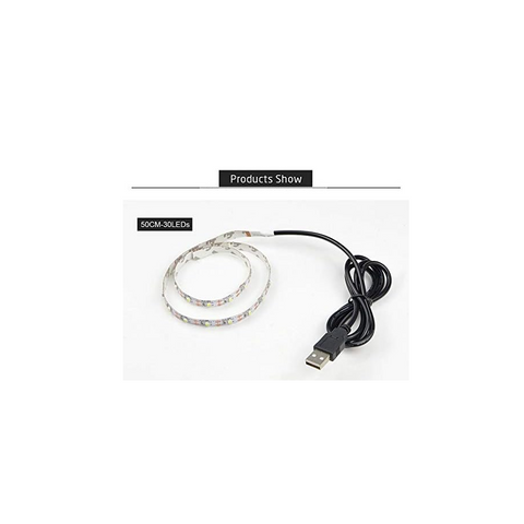 Banda led USB, decor lumini, 5V, AT PERFORMANCE®, 5m, leduri RGB, alimentare USB