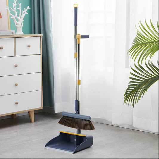 Set Matura si Faras cu Coada, AT PERFORMANCE®, cu Dinti de Pieptene pentru Curatare Matura, rotativ, pliabil, detasabil, Otel inoxidabil si Polipropilena, albastru