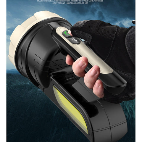 Lanterna, At Performance, proiector laterala cu LED de exterior, reincarcabila prin USB, maner confortabil, 30 W