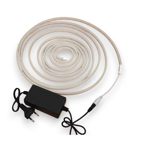 Furtun LED luminos, At Performance®, Neon flex slim trandafi, alb cald, 12V, Rola Banda Led, 5m