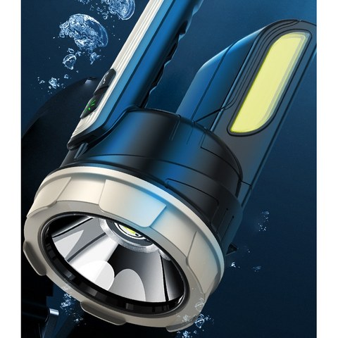 Lanterna Led Profesionala, AT PERFORMANCE®, TD-1500A, 30W, lumina laterala COB, incarcare de tip C, carcasa abs, cablu USB