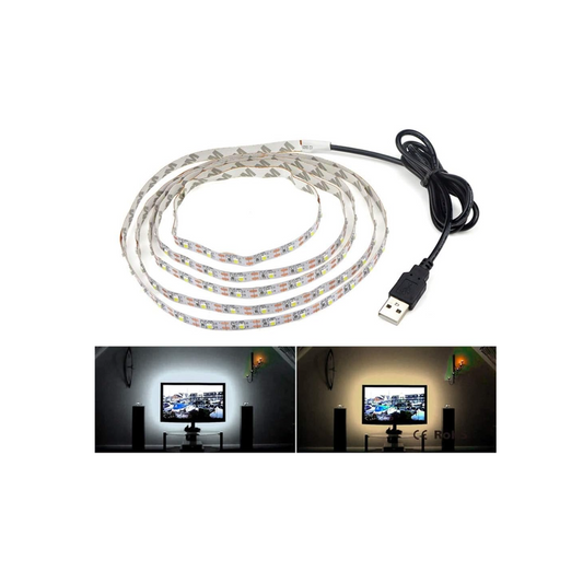 Banda led USB, decor lumini, 5V, AT PERFORMANCE®, 5m, leduri RGB, alimentare USB