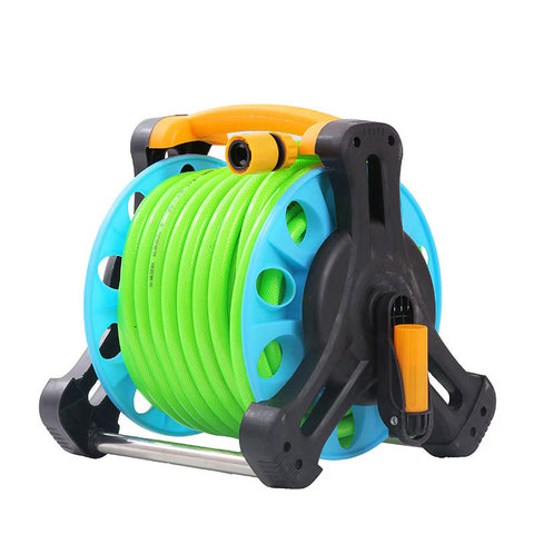 Furtun de gradina Verde, pe tambur AT PERFORMANCE®, 20m, Inclusiv duza si cuplaj