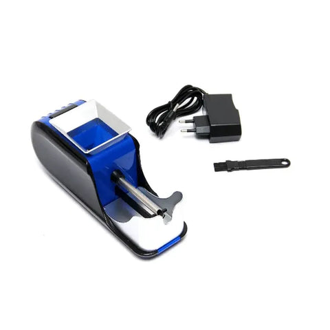 Aparat electric de facut tigari, injector tutun profesional, Albastru, design compact, ergonomic, AT PERFORMANCE