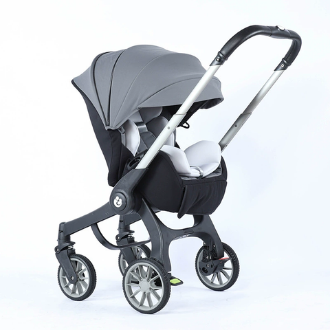 Cărucior 4 în 1 pentru Bebeluși Stroller Plus 2053 – Sistem Multifuncțional, 0-3 Ani