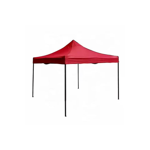Cort tip Pavilion AT PERFORMANCE 3x3m , Prelata Impermeabila, Pliabil, Structura Metalica Solida, Pentru Curte, Gradina, Evenimente, Rosu
