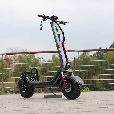 Trotinetă Electrică Off-Road, AT PERFORMANCE®, 1000W pliabilă – Viteză 45 km/h, Autonomie 45 km, Baterie 48V, 12Ah
