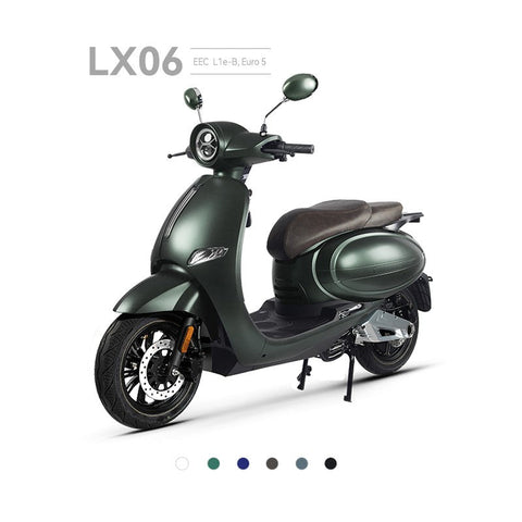 Scuterul Electric Performant N Moto cu Motor BOSCH, Autonomie Extinsă și Tehnologie de Ultimă Generație, Certificat COC și EEC, Pregătit pentru Înmatriculare VERDE